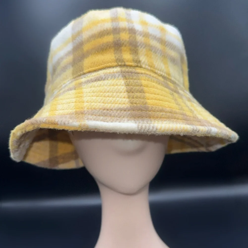 Yellow Plaid Bucket Hat
